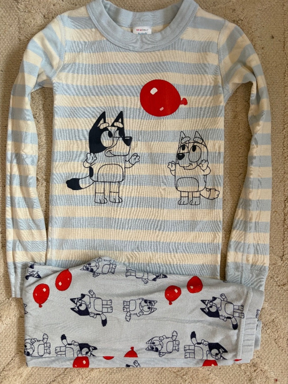 Hanna Andersson Bluey Pajamas Size 6-7 - worn once!